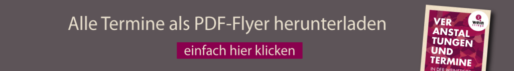 Banner: Veranstaltungen in der WEINSTIEGE